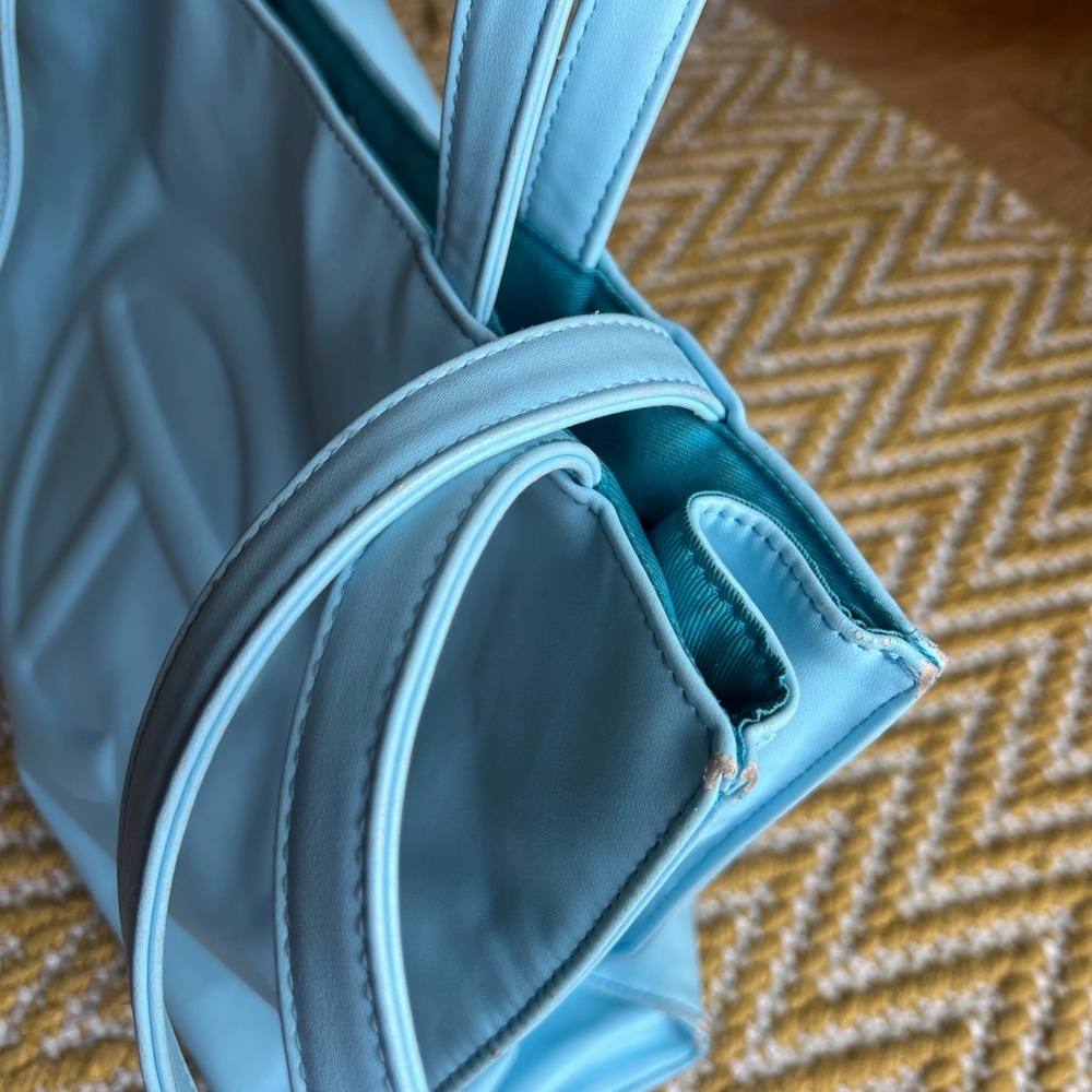 Telfar Light Blue Medium Shopping Bag - Picture 3 of 9